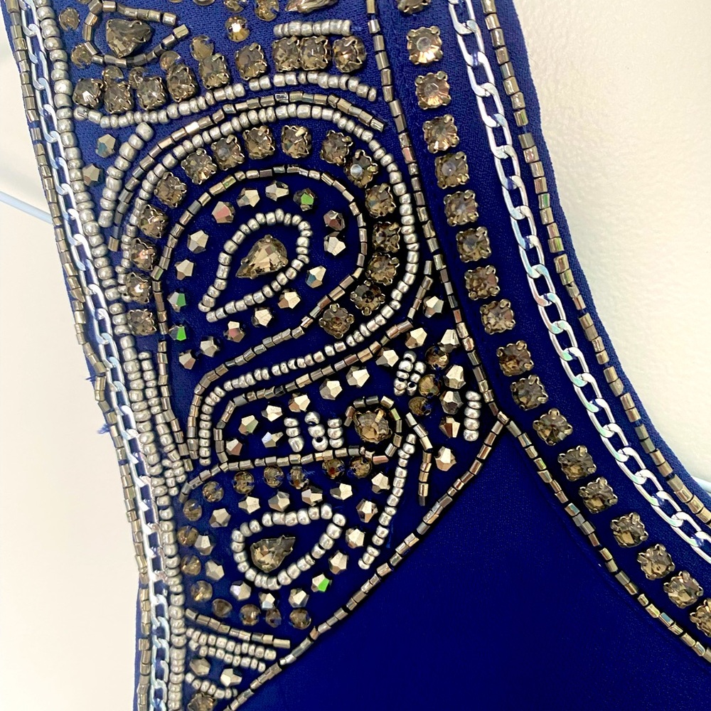 Embellished hand embroidered short dress for the upcoming Diwali or holidays!